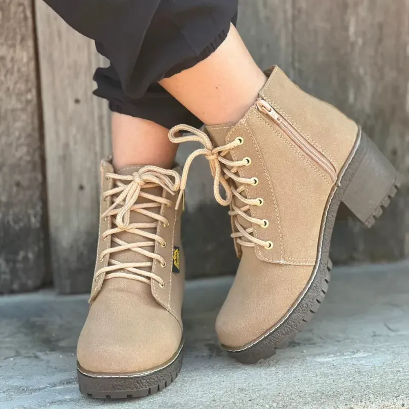 Botas Hunting beige 36, 37,  38 y 39