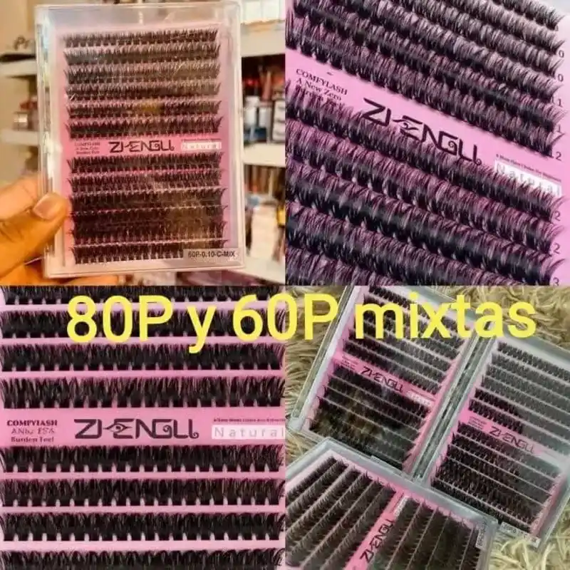 Pestañas 80P mixtas