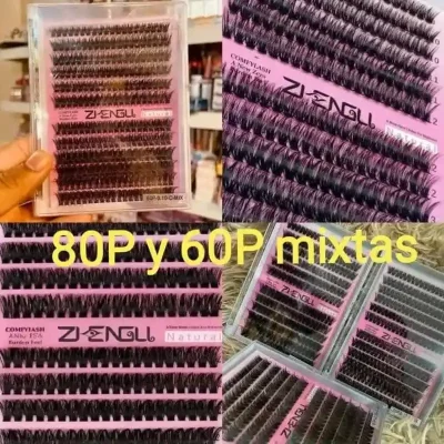 Pestañas 80P mixtas