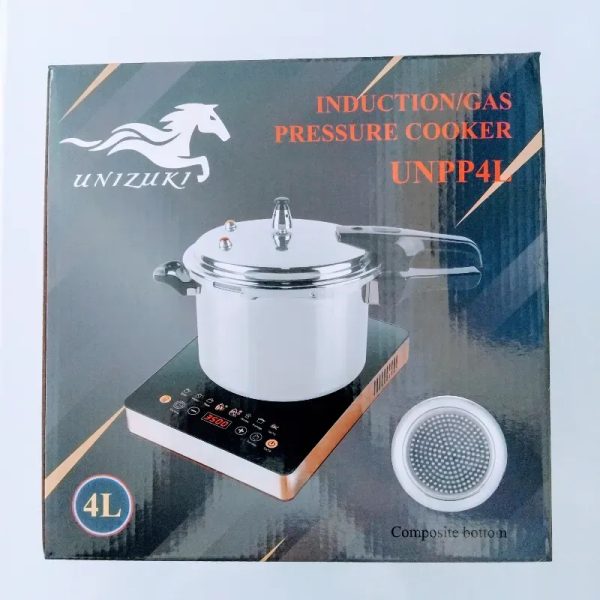 Olla de presión 4L (inducción, gas, y otros)
