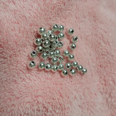 Balines plateados sueltos 4 mm