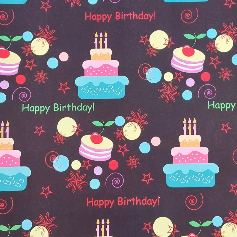 Papel Regalo Happy Birthday