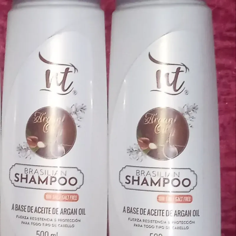 Shampoo sin sal y acondicionador de argán