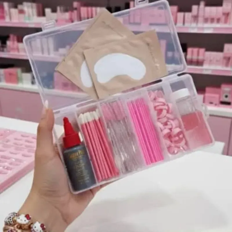 Kit para pestañas con goma