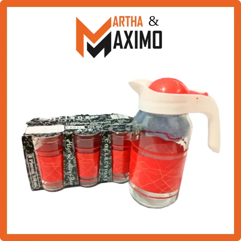 Juego de vasos Rojos