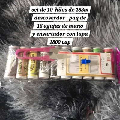 Set de hilos maquina coser