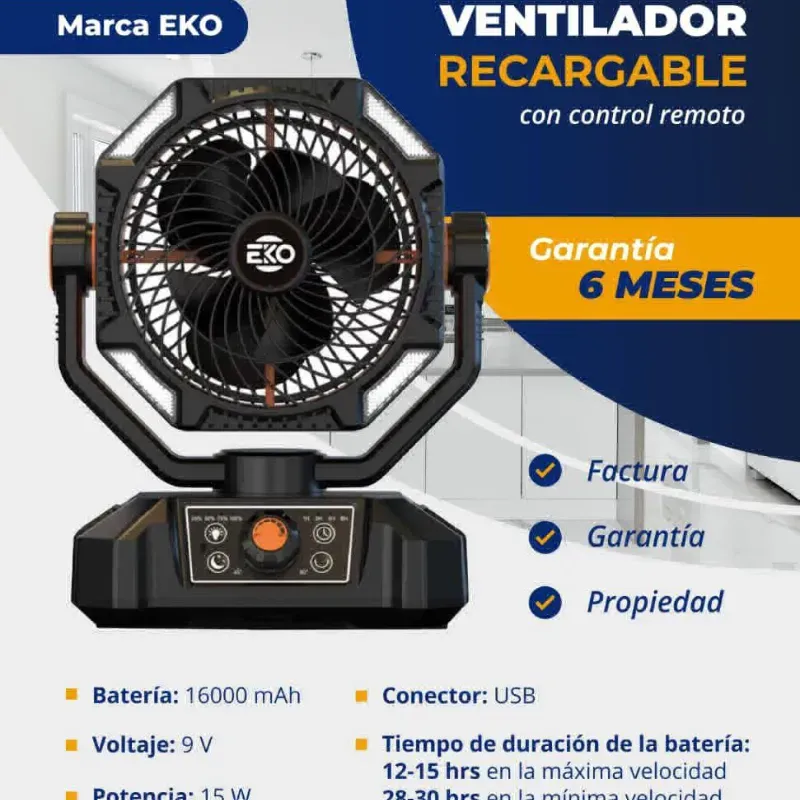 Ventilador recargable 16000mah