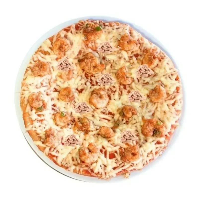 Pizza Napolitana con Atún, Camarones y Doble Queso 30 cm
