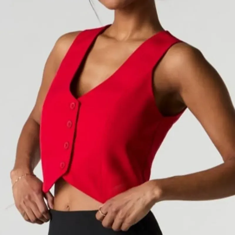 Chaleco rojo elegante