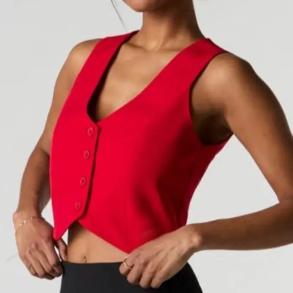 Chaleco rojo elegante