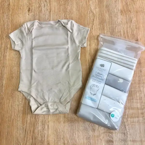 Pack de 3 bodys color beige