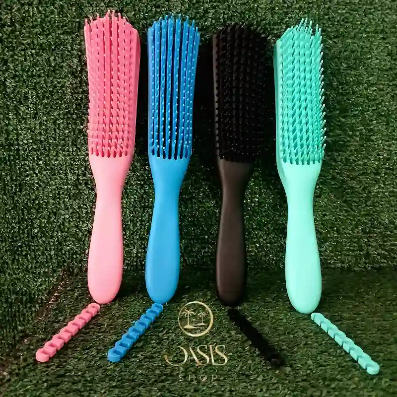 Cepillo ajustable para pelo rizado