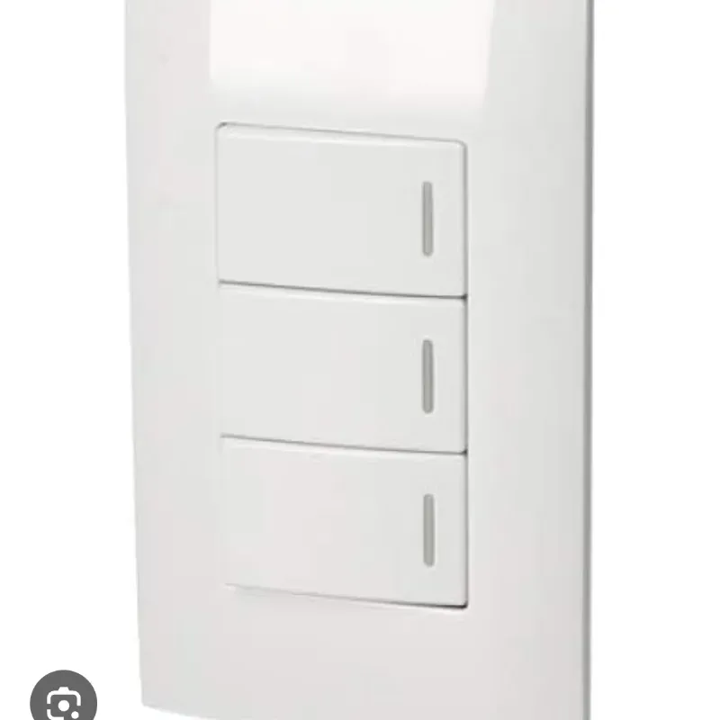 Interruptor triple blanco (P423B)
