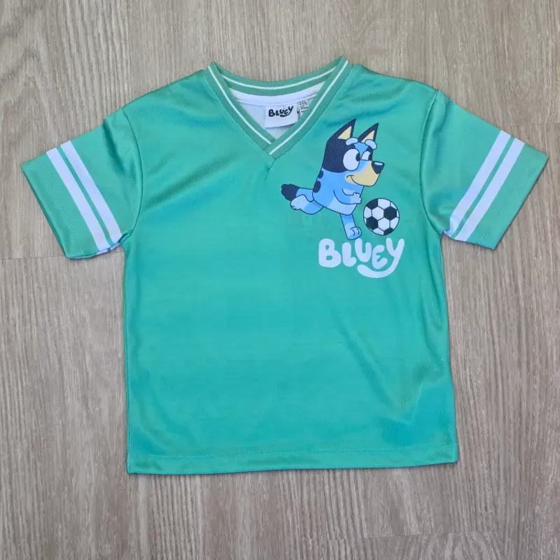 Pulover color verde de Bluey