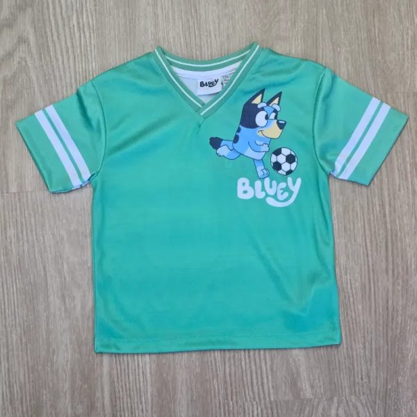 Pulover color verde de Bluey