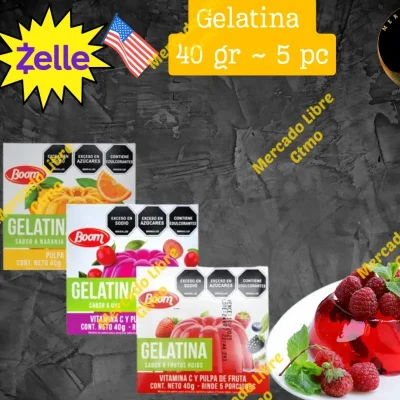 Gelatina 40 g ~ 5 Porciones