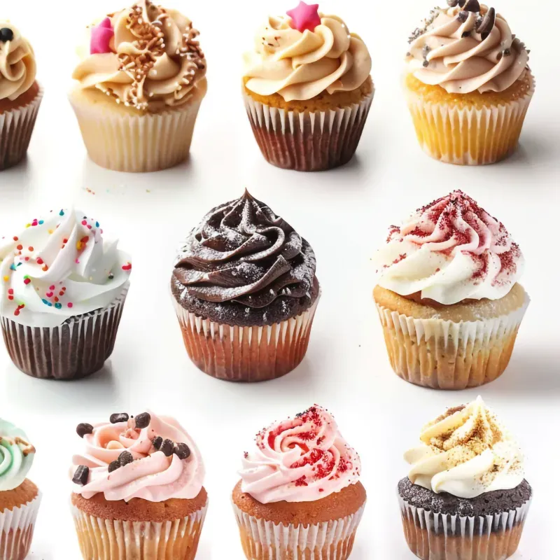 12 Cupcakes Gourmet con Merengue Italiano *Nuevo Producto