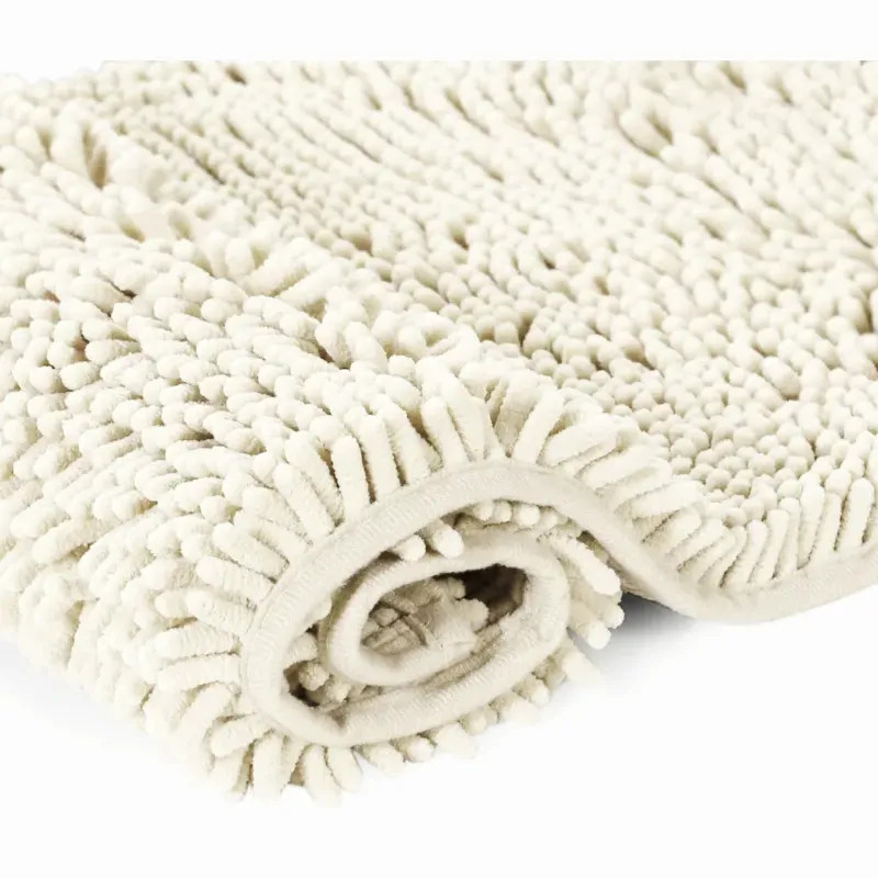 Alfombras de Chenilla color hueso