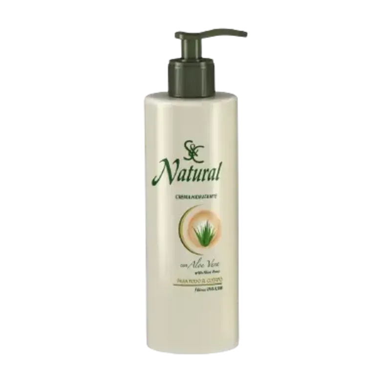 S&C NATURAL CREMA HIDRATANTE CON ALOE VERA 400ML