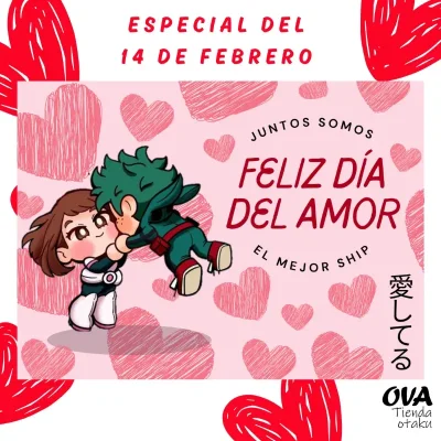 ️ Postal Midoriya y Ochako (My Hero Academia)