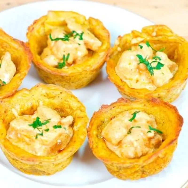 Tostones Rellenos de Jamón y Queso