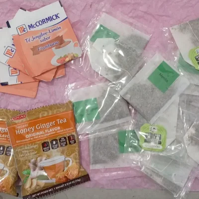 Te jengibre con frambuesa