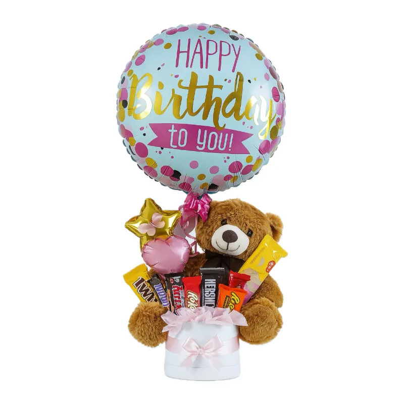 Cajita de chucherías + Peluche