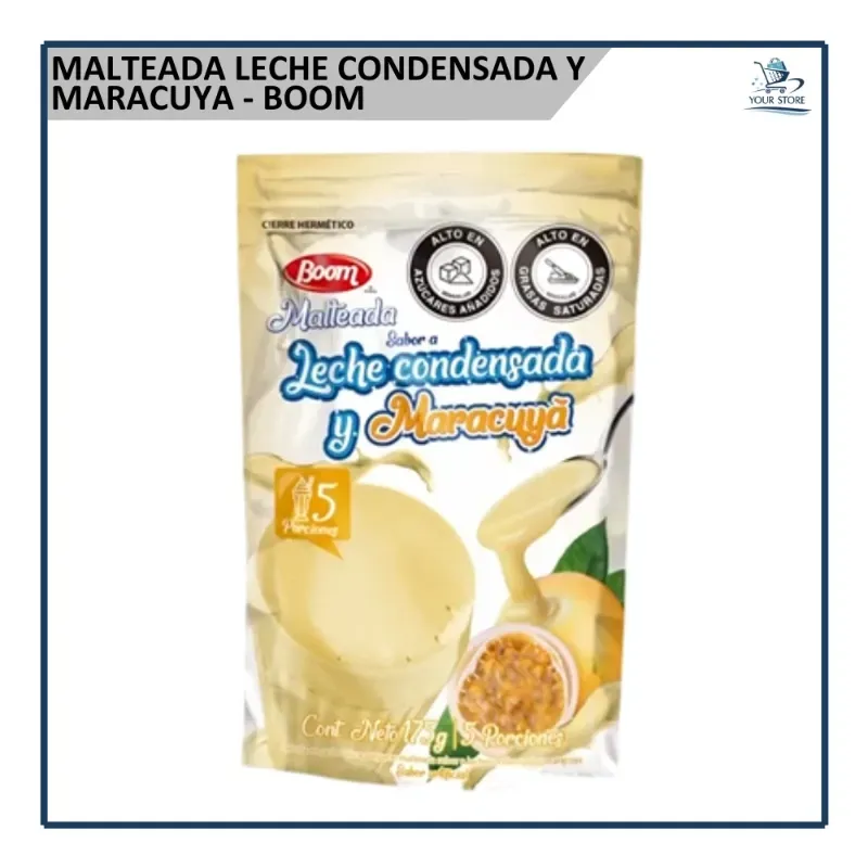 Malteada Leche Condensada y Maracuya - Boom (175g)