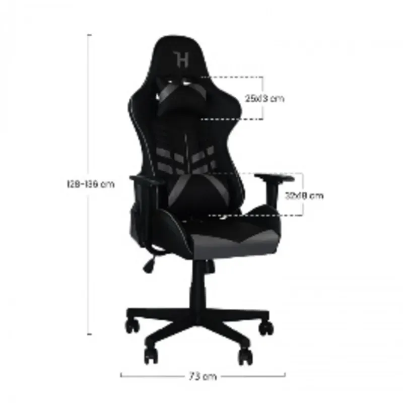 SILLA GAMING NEGRA/GRIS