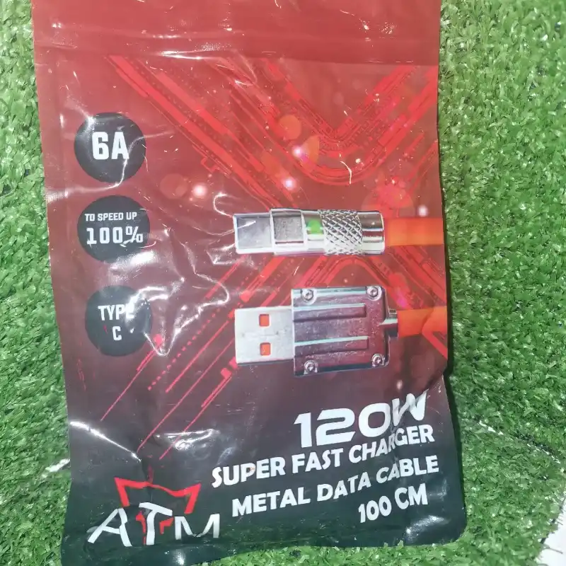 Cables de carga tipo c y v8 de 120wats