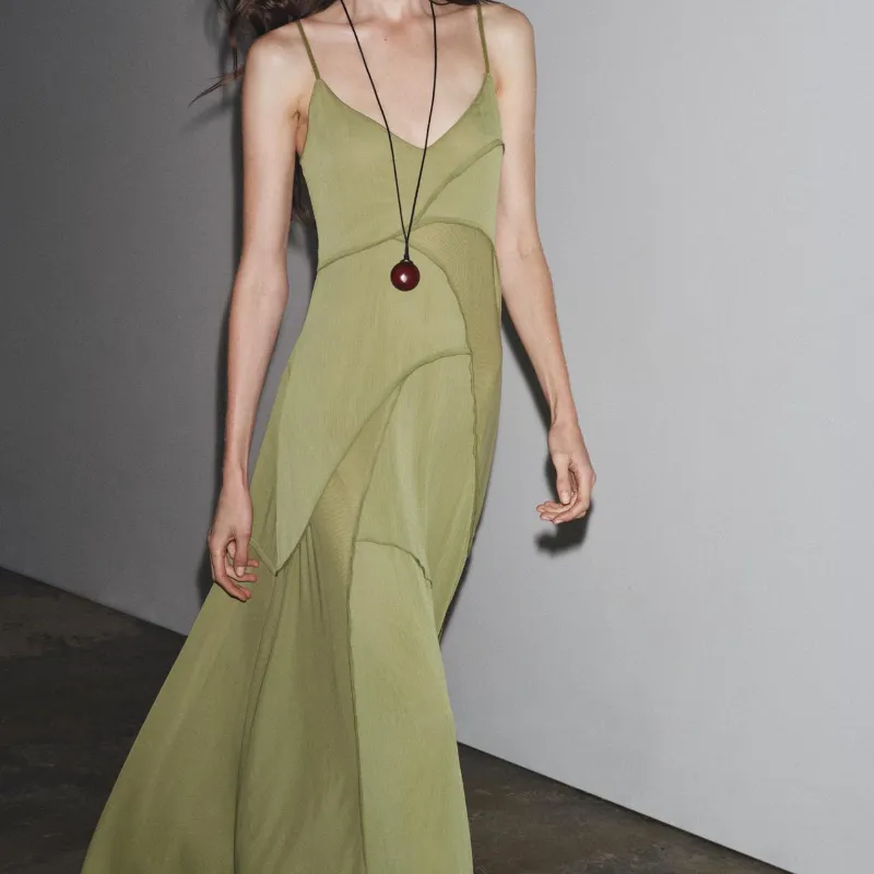 Vestido Fluido Combinado