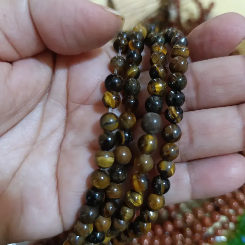 Piedra Ojo de tigre en 6mm