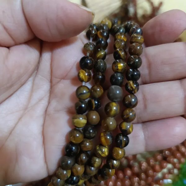 Piedra Ojo de tigre en 6mm