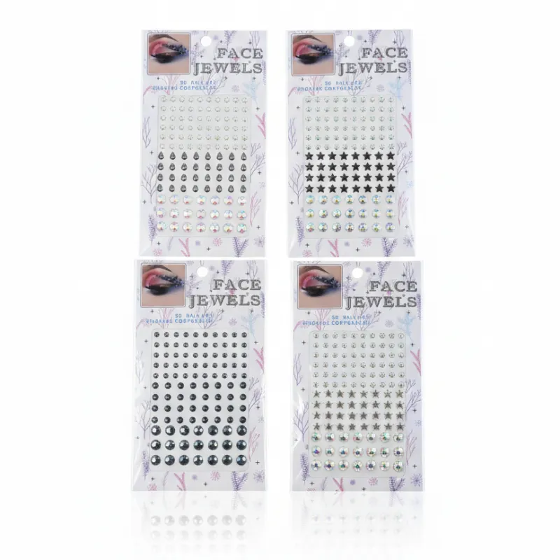 Perlas adhesivas para cabello, uñas y piel