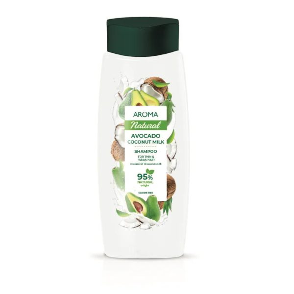 Champu de Aguacate Leche De Coco Aroma Natural