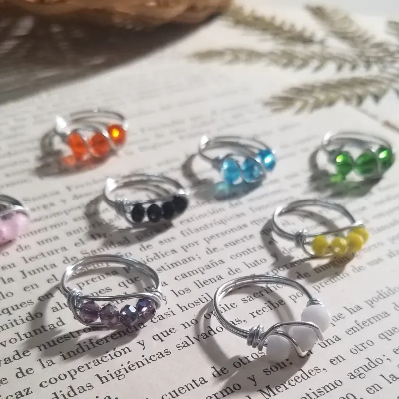 Anillos art line plateados