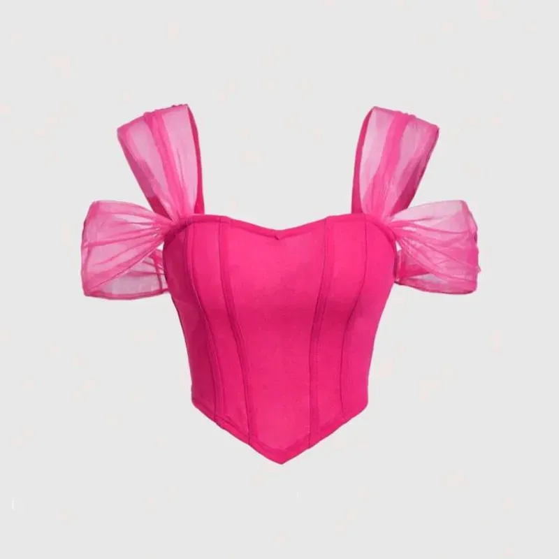  Top estilo corsé — Rosado