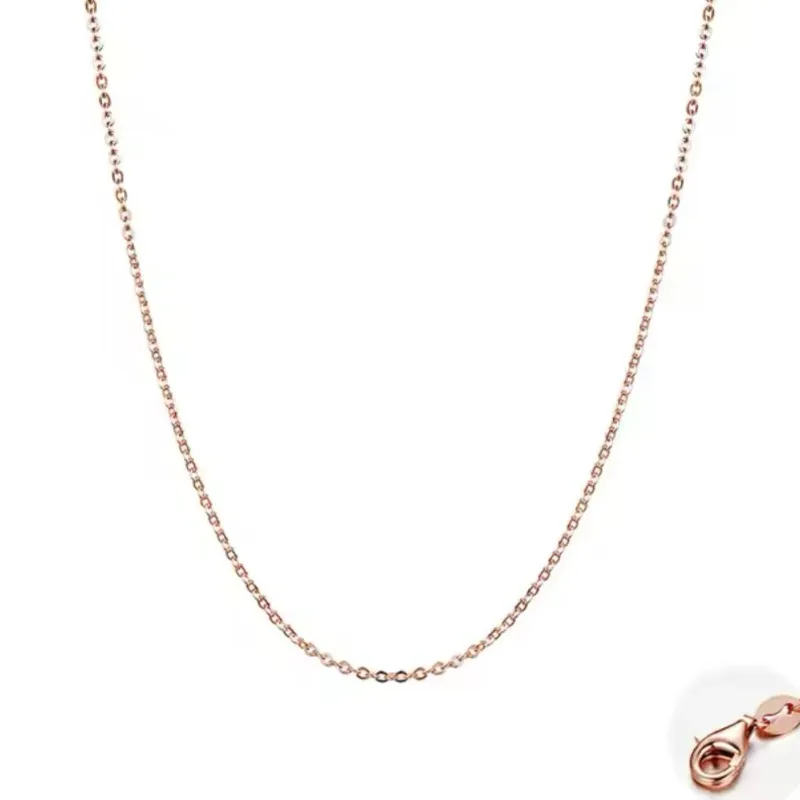 Cadena sencilla de oro rosa