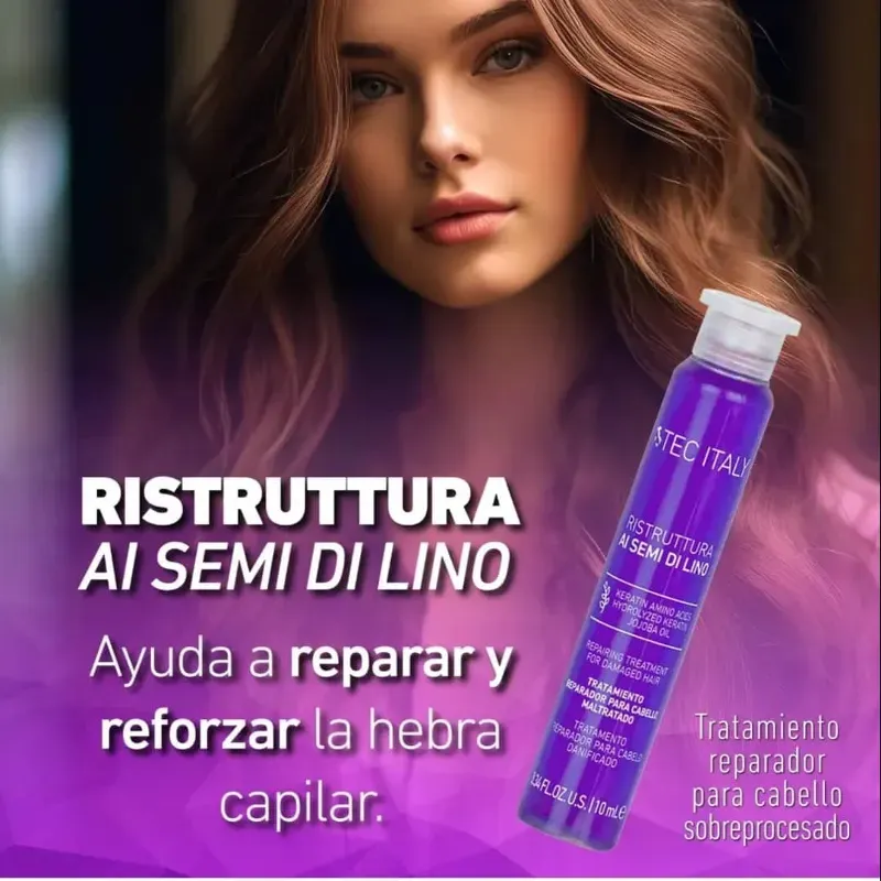Tratamiento reparador para el cabello maltratado|TEC ITALY 10ml.