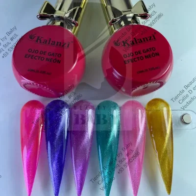 Ojo de gato efecto neón