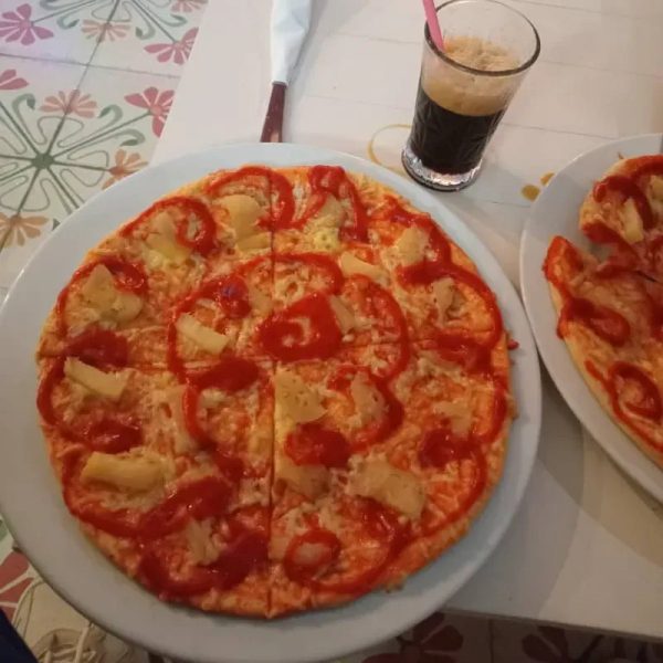 Pizza queso gouda