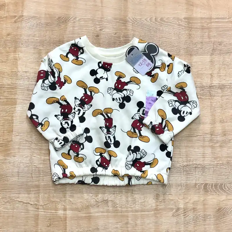 Abrigo con Mickey Mouse color blanco