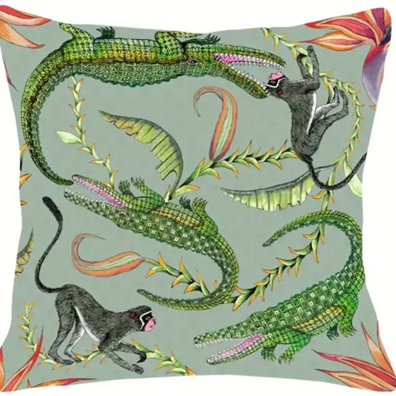 De la colección tropical caimanes y monos