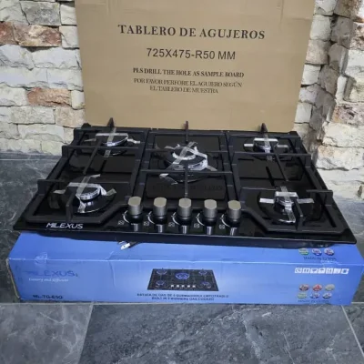 Cocina empotrable de 5 quemadores