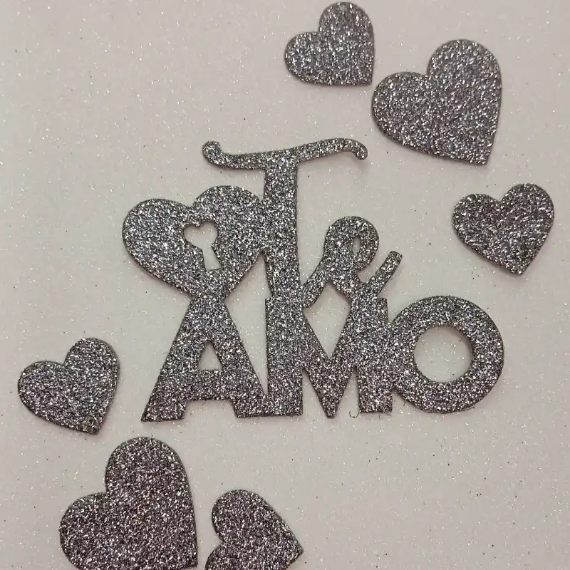 Letrero de "Te Amo con  "