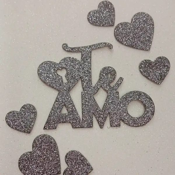 Letrero de "Te Amo con  "