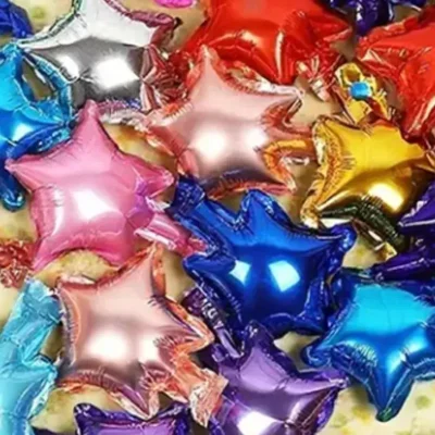 Globos metálicos pequeños x10 unidades