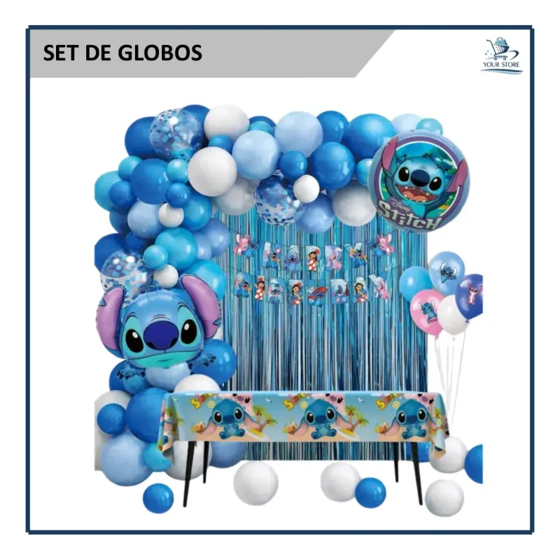 Set de Globos Stitch