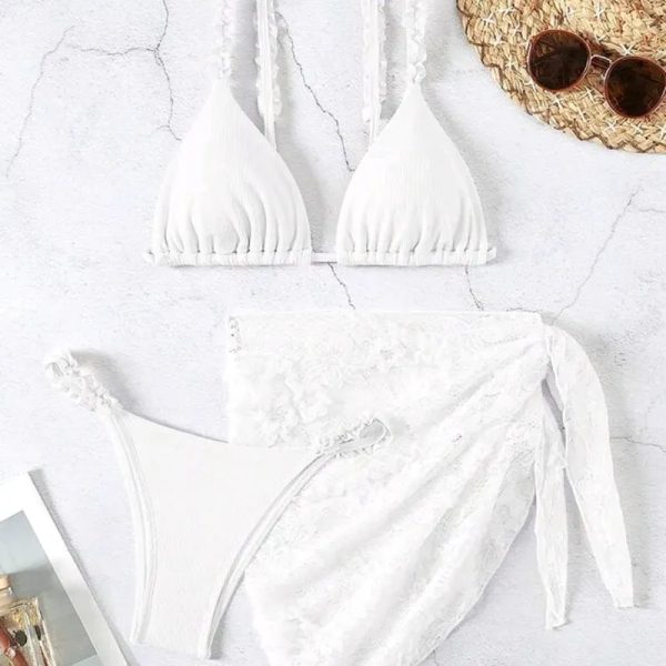  Bikini con pañoleta — Blanco