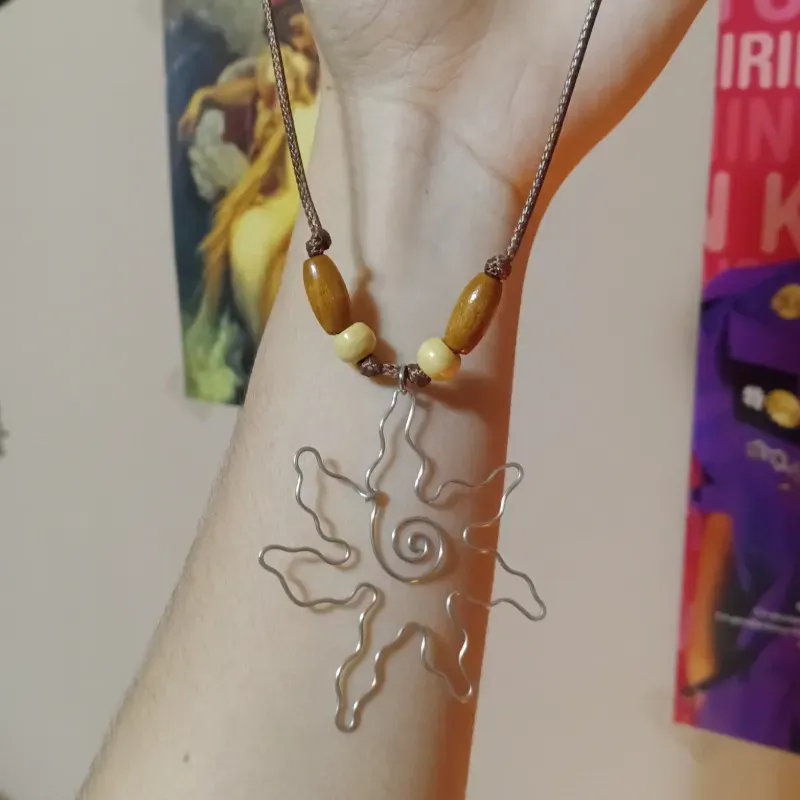 Collar con dije de acero inoxidable